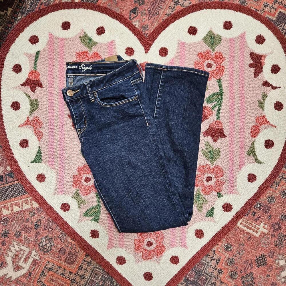 2000s y2k American Eagle low rise blue denim jeans